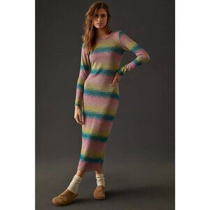 NWT Anthropologie Daily Practice Maxi Dress Striped